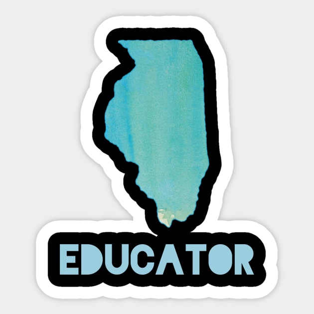 Illinois Educator Sticker by designed2teach